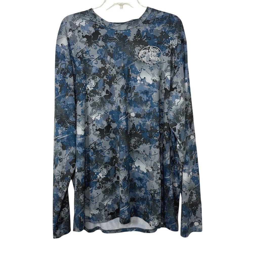 3/$20 💥Bass Pro Viper Camouflage‎ Long Sleeve Performance Shirt Outdoor Fishing